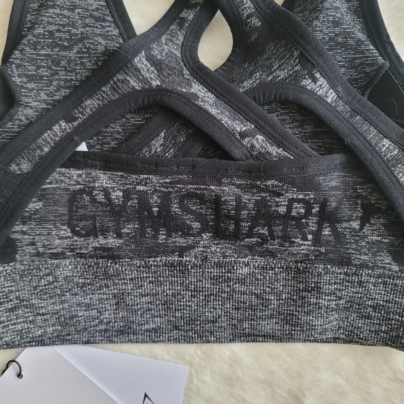 NWT Gymshark Adapt Camo Seamless Sports Bra Gray Black Size XS - Picture 8 of 9